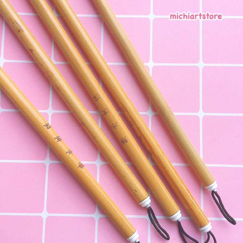 [Michi Art Store] Tĩnh Thủy Lưu Thâm - Bút lông vẽ màu nước thủy mặc, cọ thư pháp lông thú