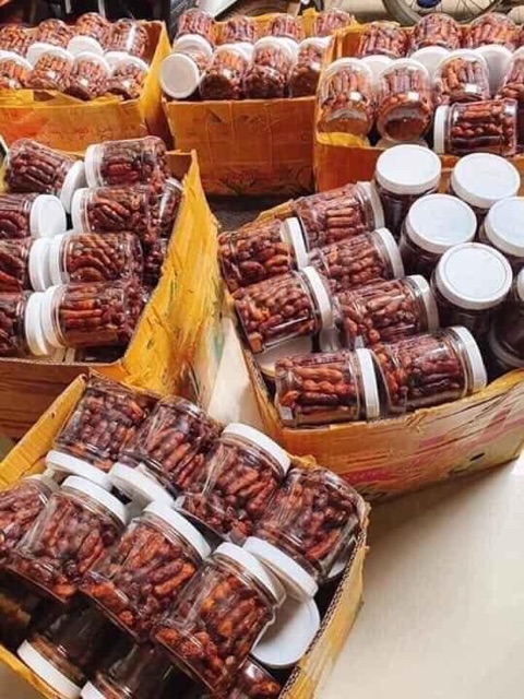 Me Lào chấm muối tôm siêu ngon