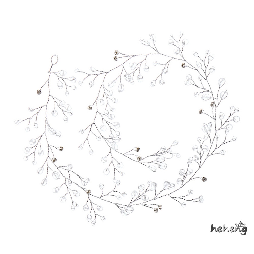 Băng Đô Kim Loại Đính Pha Lê Nhân Tạo Nhiều Màu Sắc Làm Quà Tặng Giáng Sinh