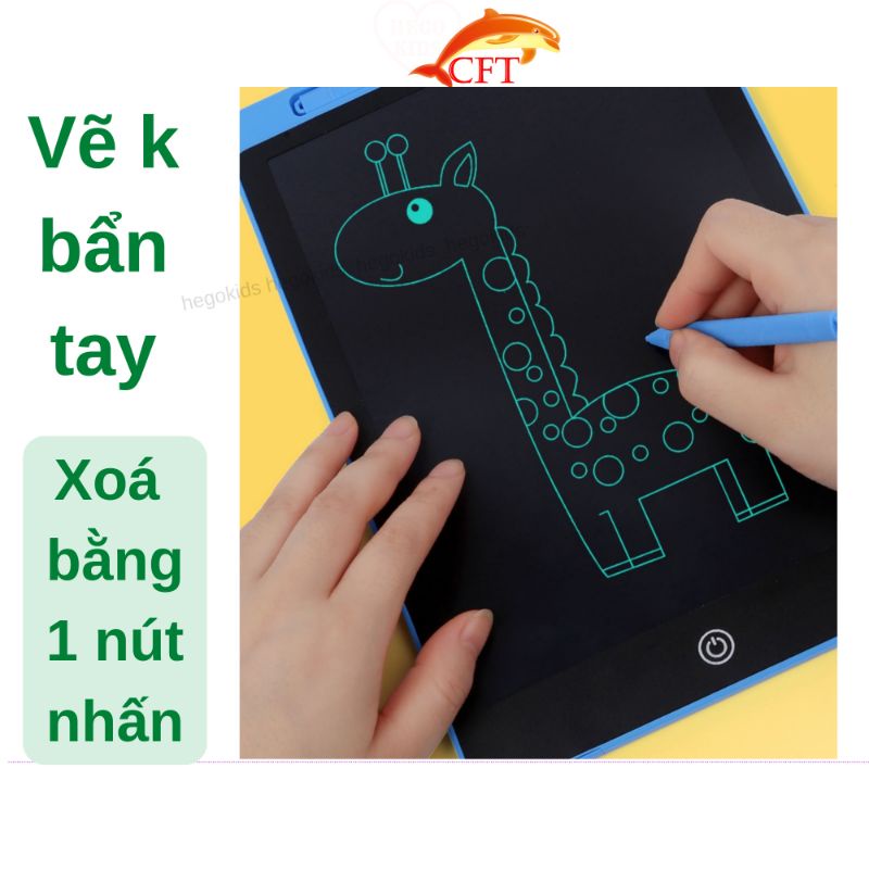 Bảng Viết Tự Xoá Bảng Vẽ Cho Bé Tự Xóa LCD Điện Tử Thông Minh Cỡ 8.5 inch