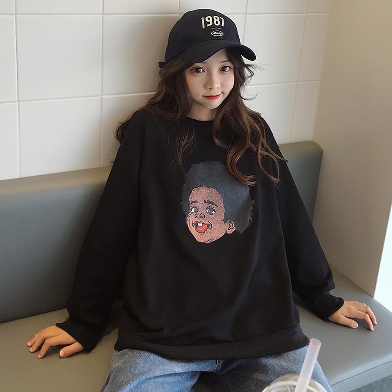 Áo Hoodie Dáng Rộng Phong Cách Hàn Quốc Thời Trang Xuân Thu Cho Nữ