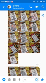 Xăm bắp nhỡ 12*19cm