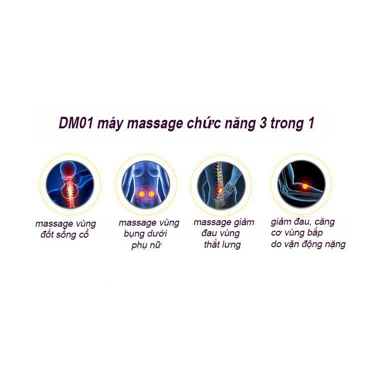 Gối massage không dây sạc pin dùng trên ô tô SS-8618