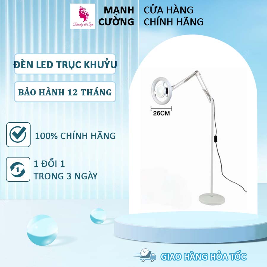 Đèn led trục khuỷu với 3 mức chỉnh ánh sáng | đèn led spa nail phun xăm thẩm mỹ