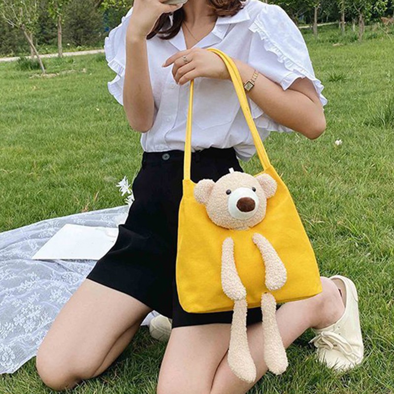 Túi Xách Nữ Túi Canvas Đeo Vai Phong Cách Hàn Quốc Cho Nữ