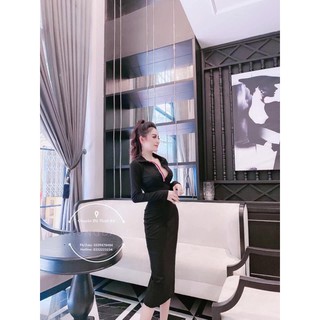 [ Hàng Hót ] Đầm Body Dài Tay Siêu Sang Chảnh (kèm ảnh thật)