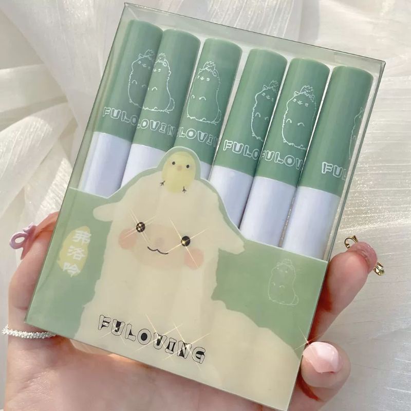SET 6 CÂY SON KEM LÌ FULOVING
