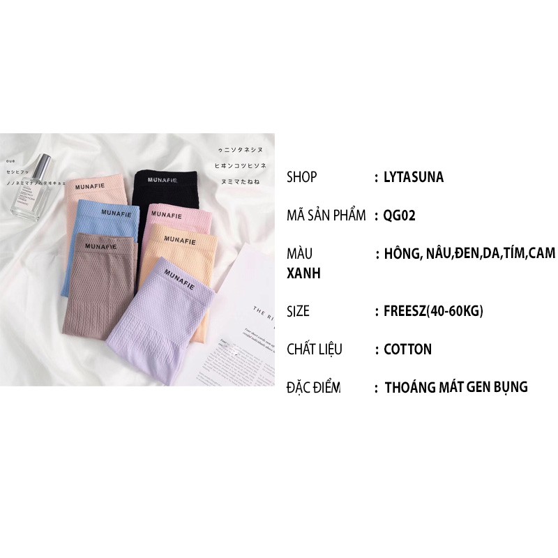 [Mã 12FASHIONSALE1 giảm 10K đơn 50K] Quân lót nữ cotton cạp cao,GEN NỊT BỤNG tạo dáng EO THON QG02 | BigBuy360 - bigbuy360.vn