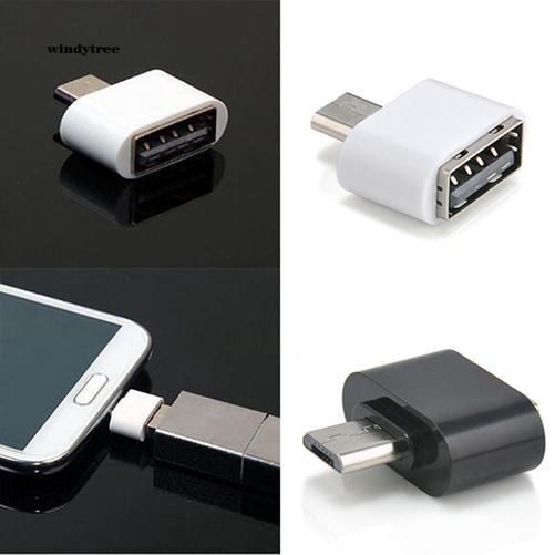 Đầu chuyển đổi OTG wdte _ Micro USB sang USB 2.0 cho điện thoại Android , máy tính bảng