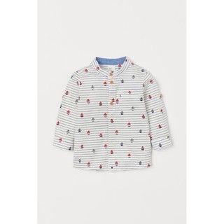 Áo sơ mi cổ tàu H&M