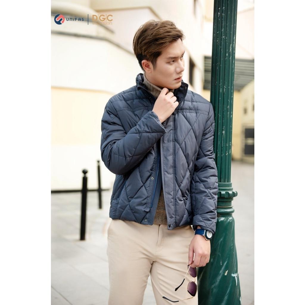 Áo khoác Nam 3 lớp chần chéo DGCs chất liệu vải gió cao cấp chống nước WAJK1834M