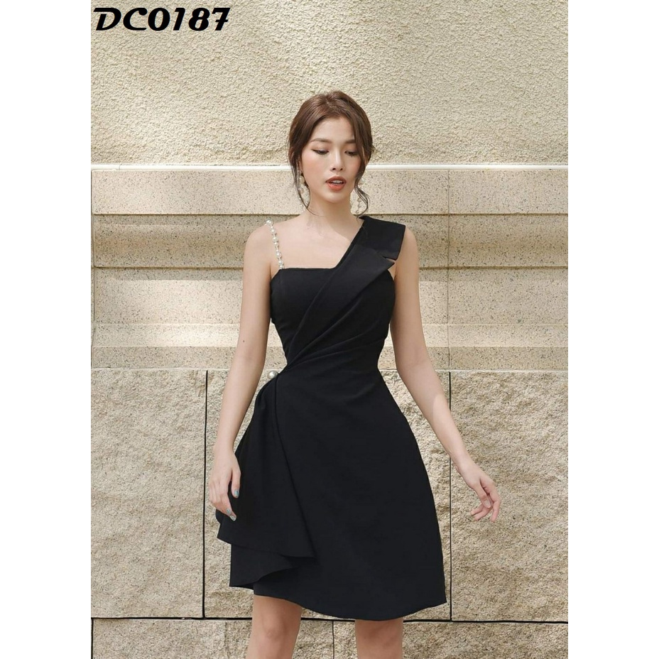 ĐẦM DỰ TIỆC LỆCH VAI MỘT BÊN CHUỖI COCA H DRESS
