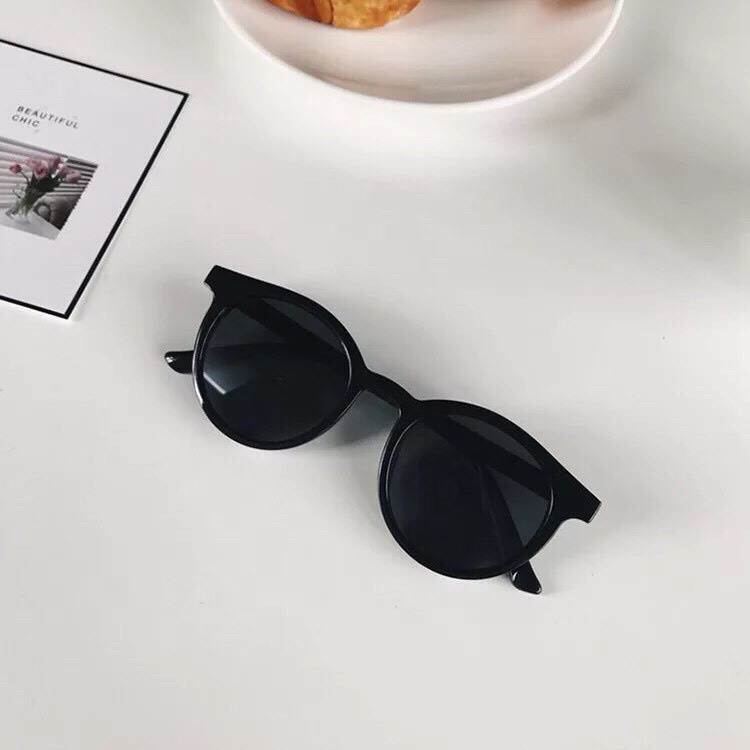 Kính mát nam nữ mắt tròn chống tia UV thời trang phong cách Ulzzang đẹp cute giá rẻ Hottrend HANASO 001