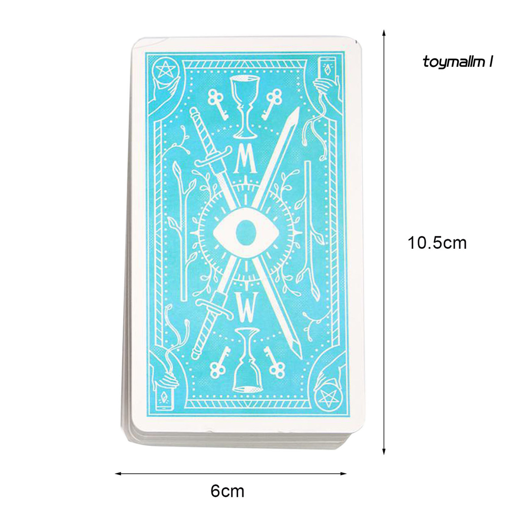 toymall 78Pcs/Set Tarot Game Stylish Mysterious Art Paper English Tarot Cards Oracle for Daily Life