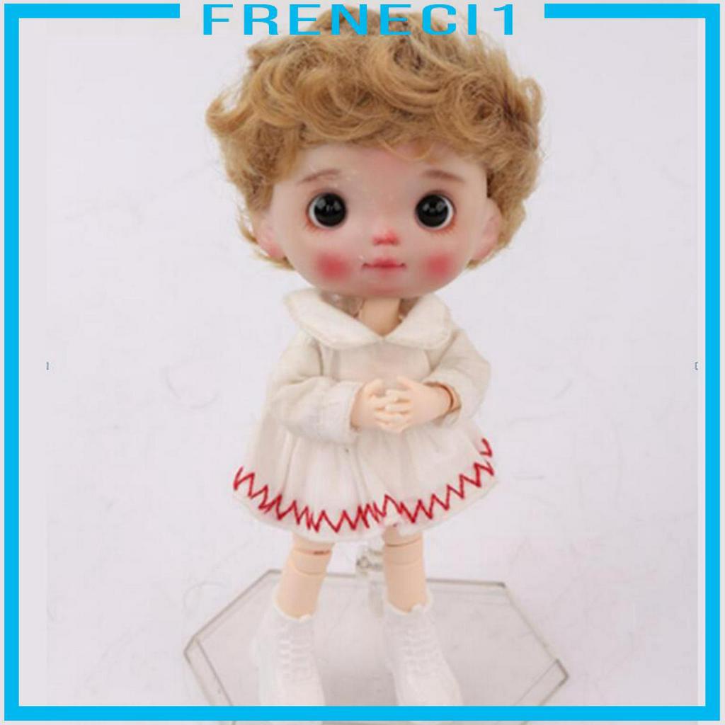 Tóc Giả Xoăn Ngắn Cho Búp Bê 1 / 8 BJD 22cm 1 / 8