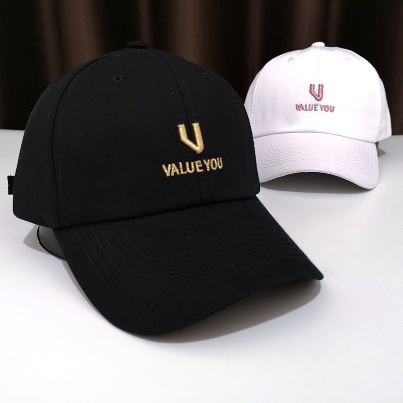 Mũ Lưỡi Trai Nón Kết Nhung Cao Cấp Thêu Chữ Value You 429 Phong Cách Ulzzang Form Unisex Nam Nữ