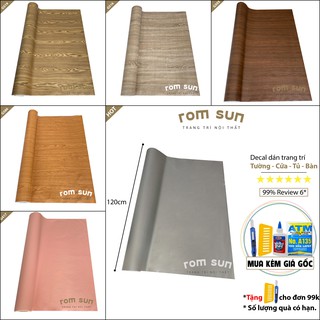 Khổ 120cm | Giấy dán tường trơn 🎗️ĐÀI LOAN🎗️Giấy dán tường trơn nhiều màu dán phòng ngủ sẵn keo