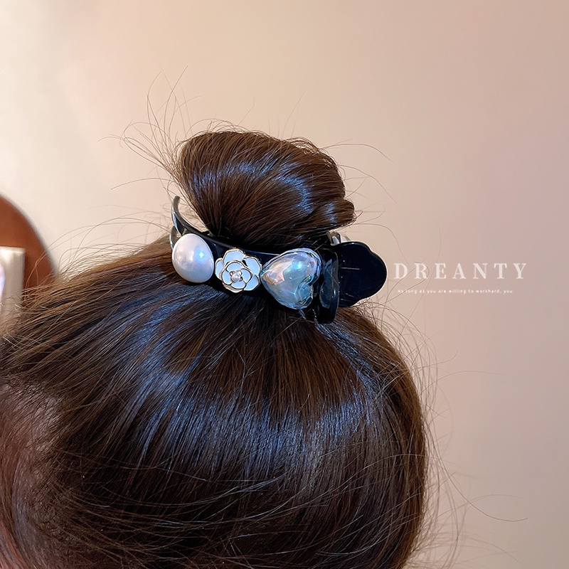 Kẹp Tóc Hình Hoa Đính Ngọc Trai Phong Cách Mori Hàn Quốc Thời Trang Cho Nữ