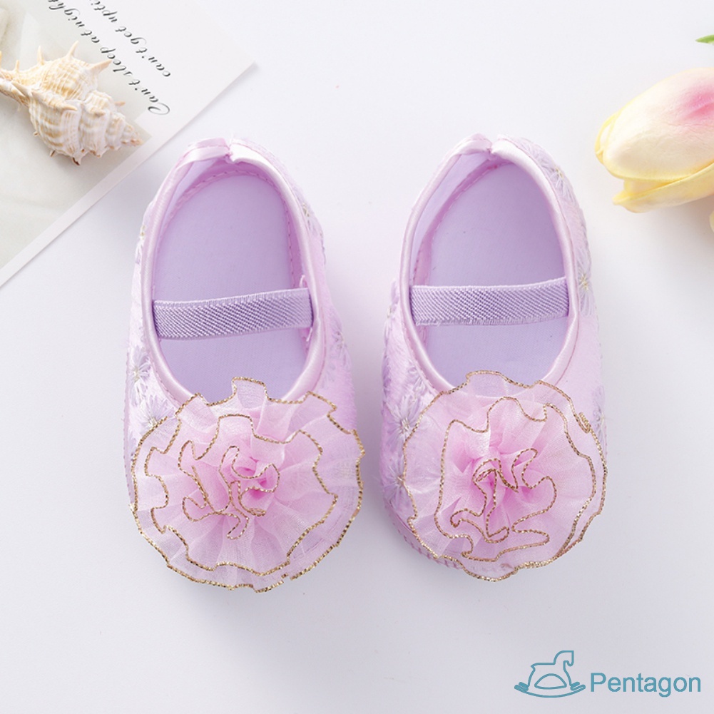 Giày Mềm Mại Có Ren Dùng Cho Bé Gái Từ 0-18 Tháng