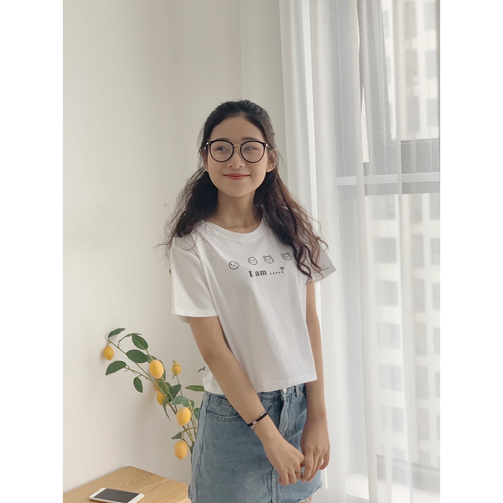 áo phông dáng ngắn mèo CRT31 1994closet