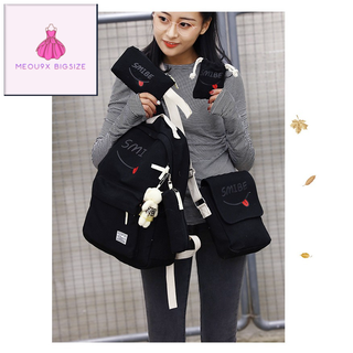 Bộ Ba Lô Học Sinh, Balo Thời Trang Nữ, Balo sinh viên hàn quốc