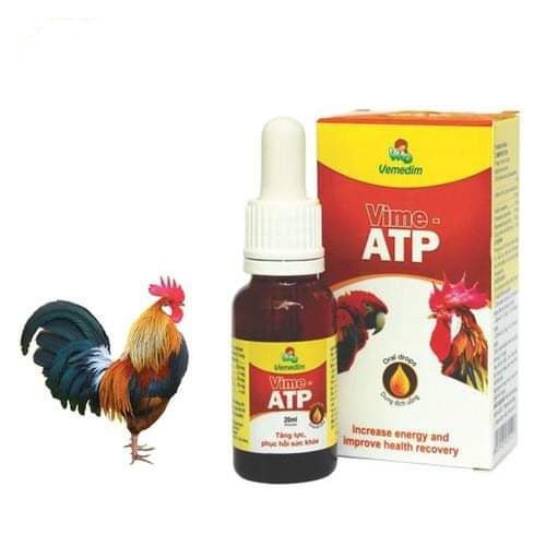 Vemedim: Vime ATP - Thuốc uống tăng lực cho chim, gà đá [ chai 20ml  ]