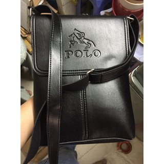 ✅ túi da nam đeo chéo polo