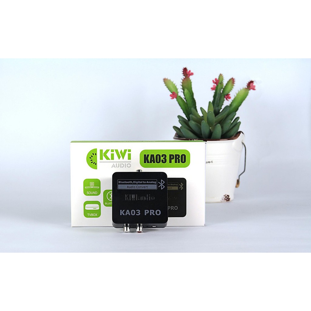 Bộ chuyển đổi âm thanh từ Optical sang Analog KIWI KA03 Pro hỗ trợ Bluetooth - Hàng chính Hãng