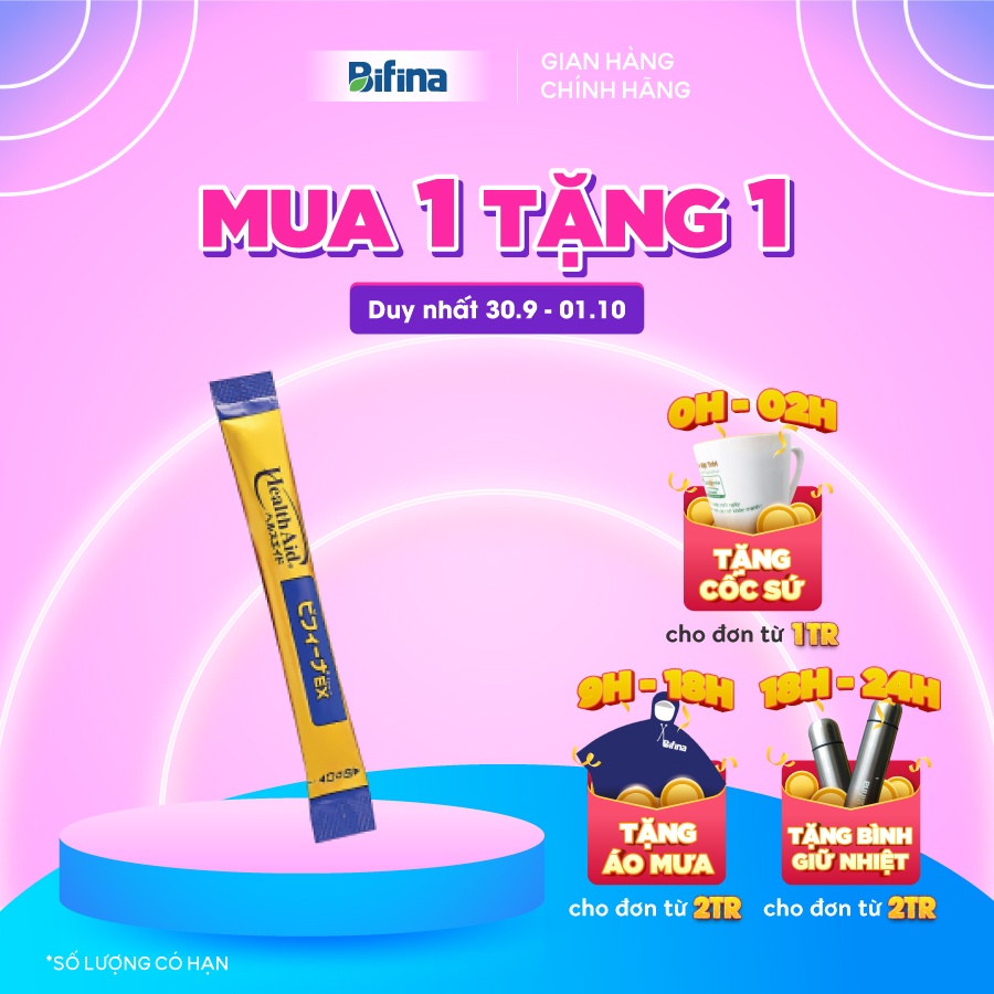 Đại tràng - BIFINA Nhật Bản-loại EX 1 gói hỗ trợ điều trị hiệu quả viêm đại tràng cấp và mãn tính