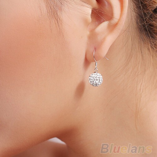 Bông Tai Mạ BạC ĐíNh Đá ThờI Trang