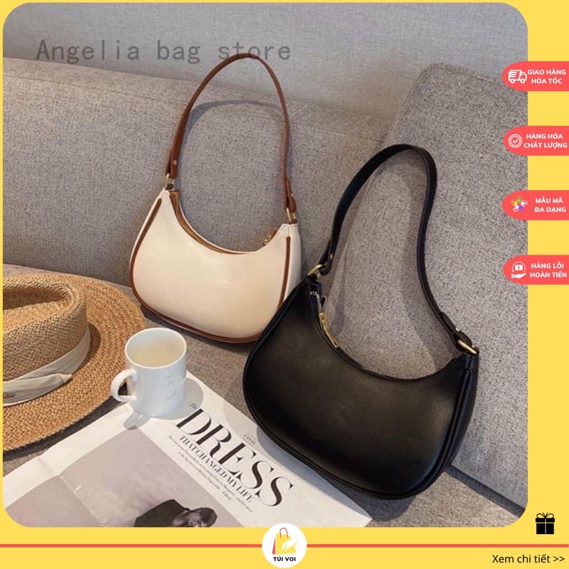 Túi xách nữ đeo vai kẹp nách dáng basic phong cách hiện đại CV44