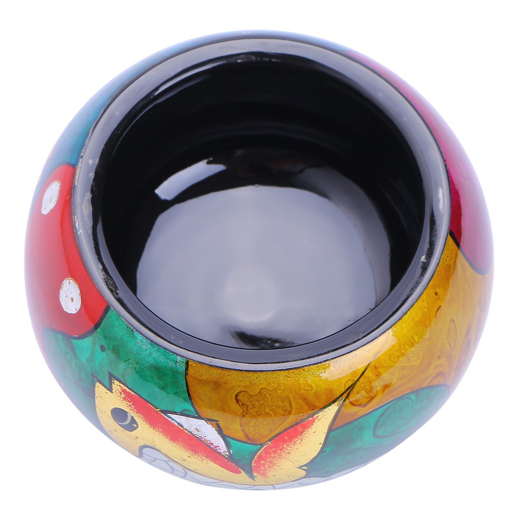 Hũ đựng kẹo gỗ sơn mài tròn 8cm