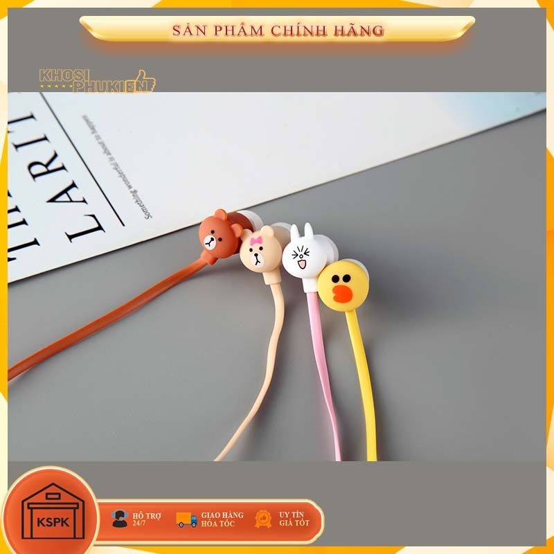 Tai nghe nhét tai dễ thương hình thú giá rẻ cho bé gái KSPK TNHT