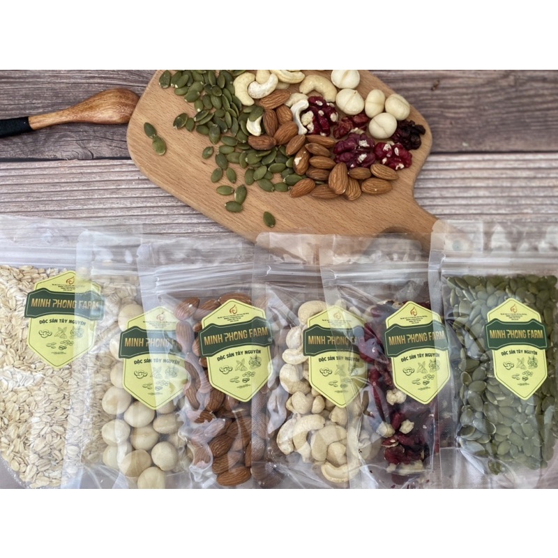 600g set mix 6 loại làm  sữa hạt mỗi loại  - làm sữa, chế biến đồ ăn an toàn cho mẹ và bé