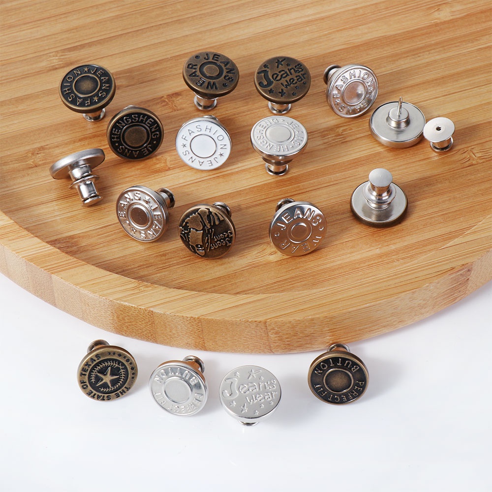 Bộ 1/4 Nút Gài Quần Áo Bằng Kim Loại Tùy Chỉnh Tiện Dụng Thời Trang