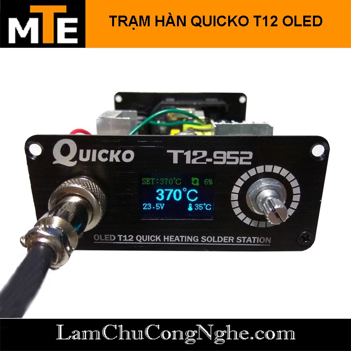 Trạm hàn T12 Quicko T12-952 bản quốc tế hiển thị OLED 220V