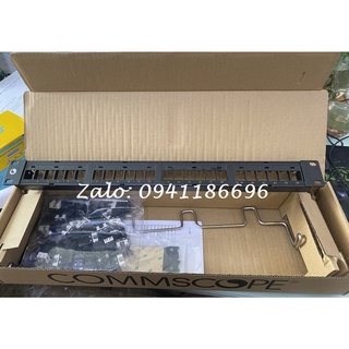 Thanh patch panel Cat5E UTP 1U, 24 cổng CommScope/AMP mã 760237040 | 9-1375091-2