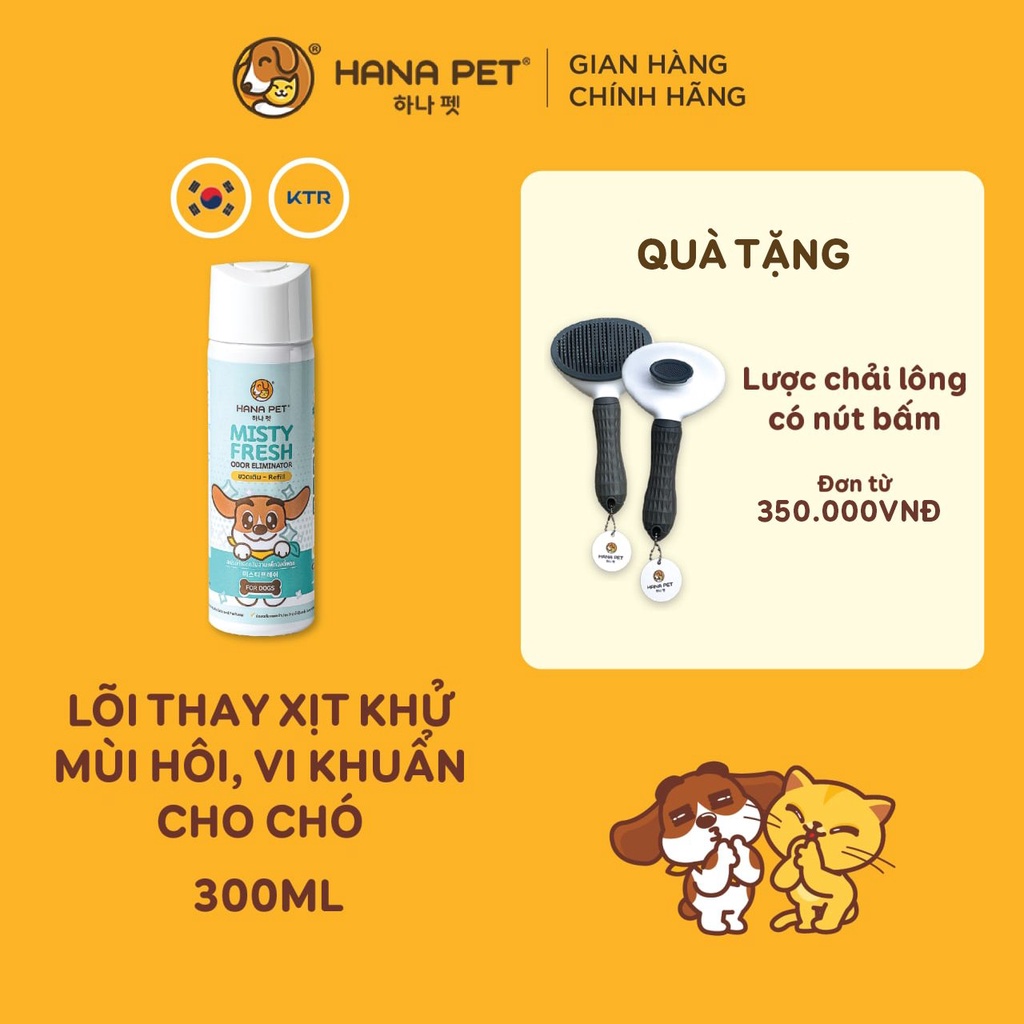 Lõi xịt khử mùi thay thế Misty Fresh cho chó 300ml - Hana Pet Việt Nam