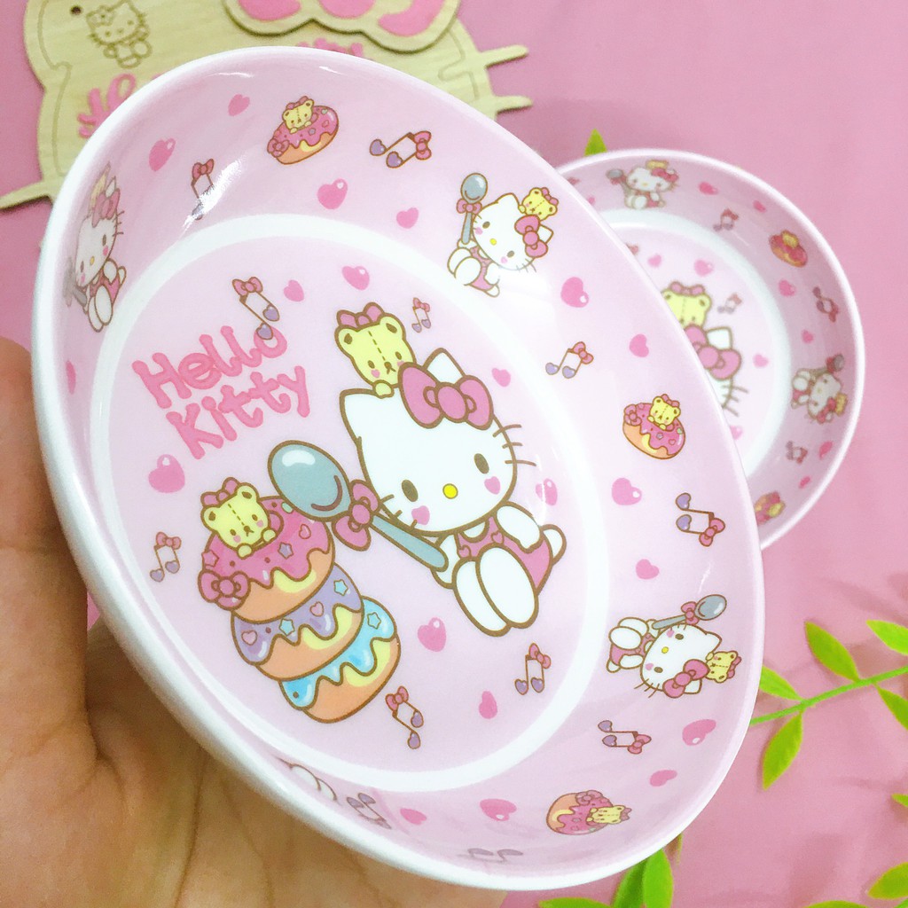 Đĩa Hello Kitty 13cm dễ thương cho bé