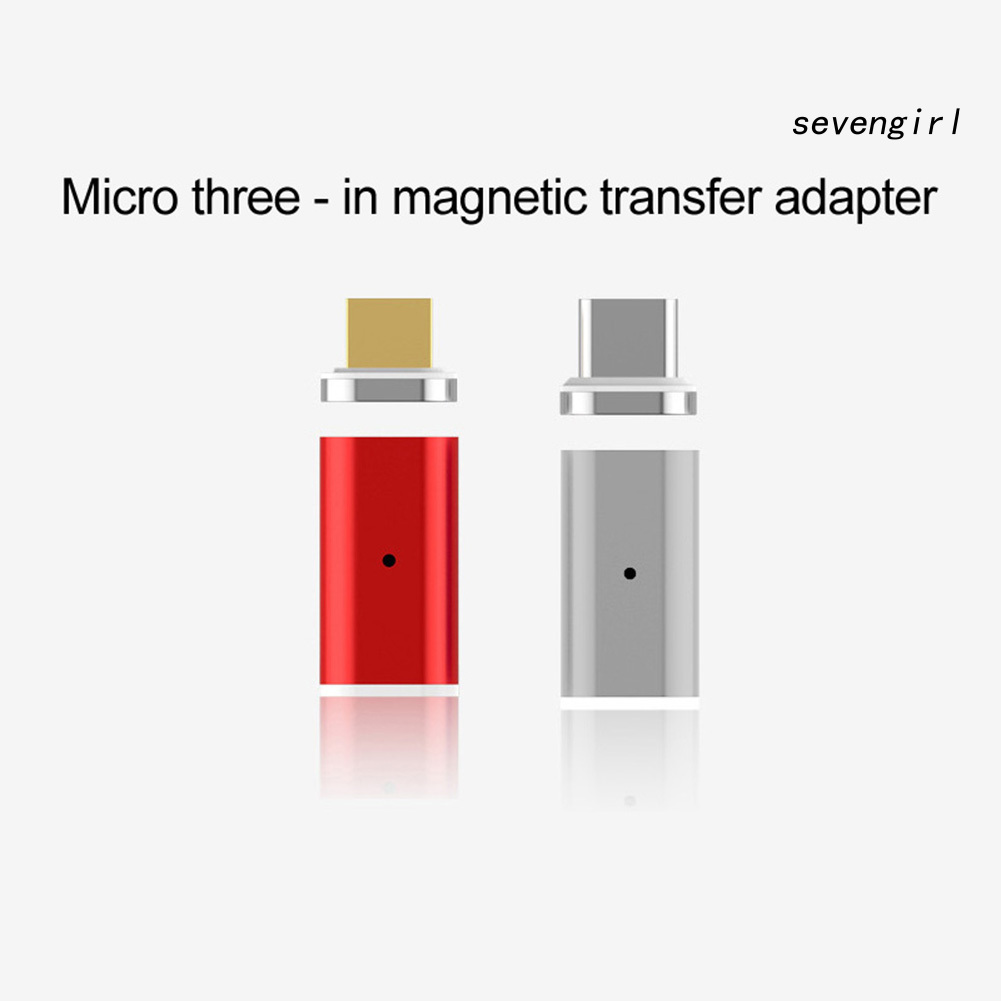 Đầu Chuyển Đổi Từ Sev- Magnetic Micro Usb Sang Type-C 8pin Cho Android Iphone