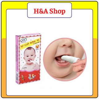 Gạc rơ lưỡi Đông Fa cho bé (1 hộp 5 cái)