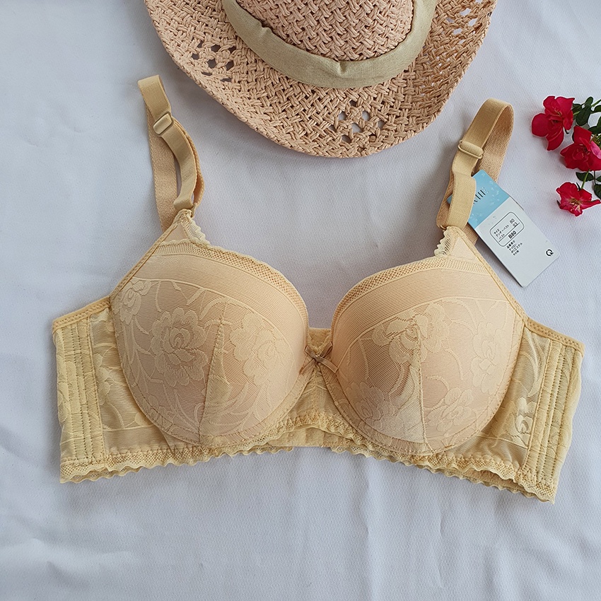 [1171] Áo Lót Ren Lovely - Mút Kép Mỏng - Bảng Lưng To 4 Móc