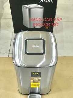 Thùng rác JAVA inox304 hàng cao cấp đạp vuông 9l ,12l,20l,30l