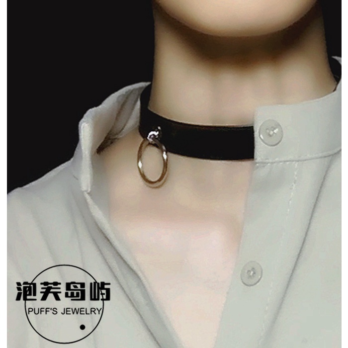 Vòng Cổ Choker Da PU Hóa Trang Nhân Vật Saw Man Reze