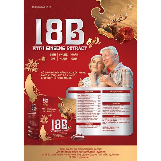 Viên uống vitamins 18B with ginseng