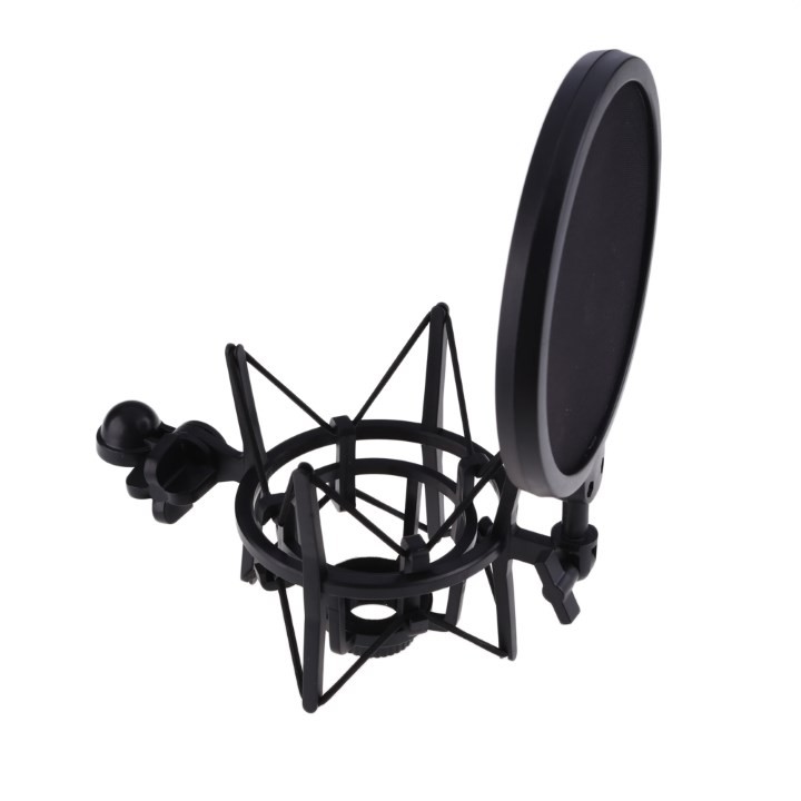 BỘ CHỐNG RUNG LỌC ÂM CHO MICRO SHOCK MOUNT KÈM MÀNG LỌC ÂM CHO MICRO THU ÂM