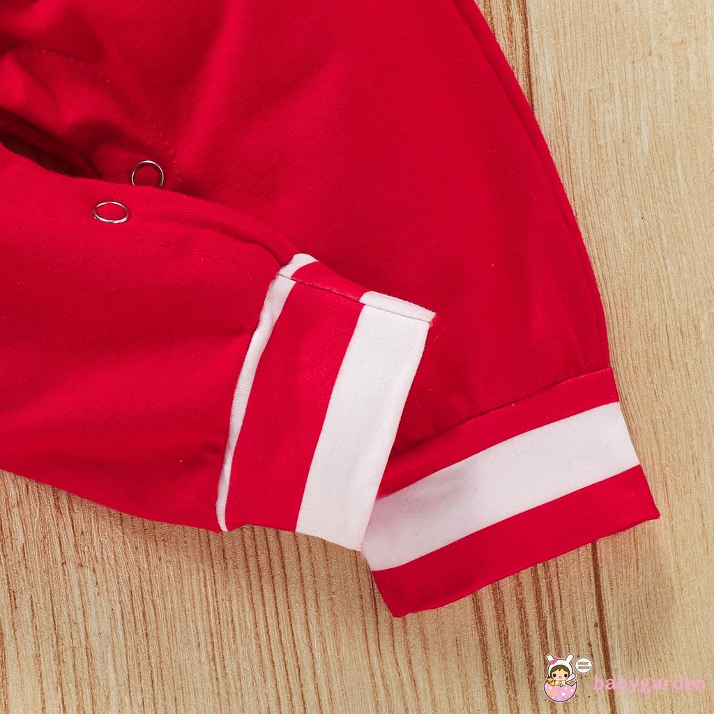 Bộ Áo liền quần tay dài in chữ My first christmas kèm Mũ dành cho trẻ em