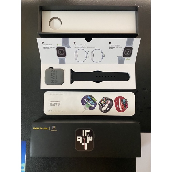 Đồng hồ thông minh HW22 Pro Max coppy Có Always On Display Núm xoay Sạc không dây nhận thông báo …