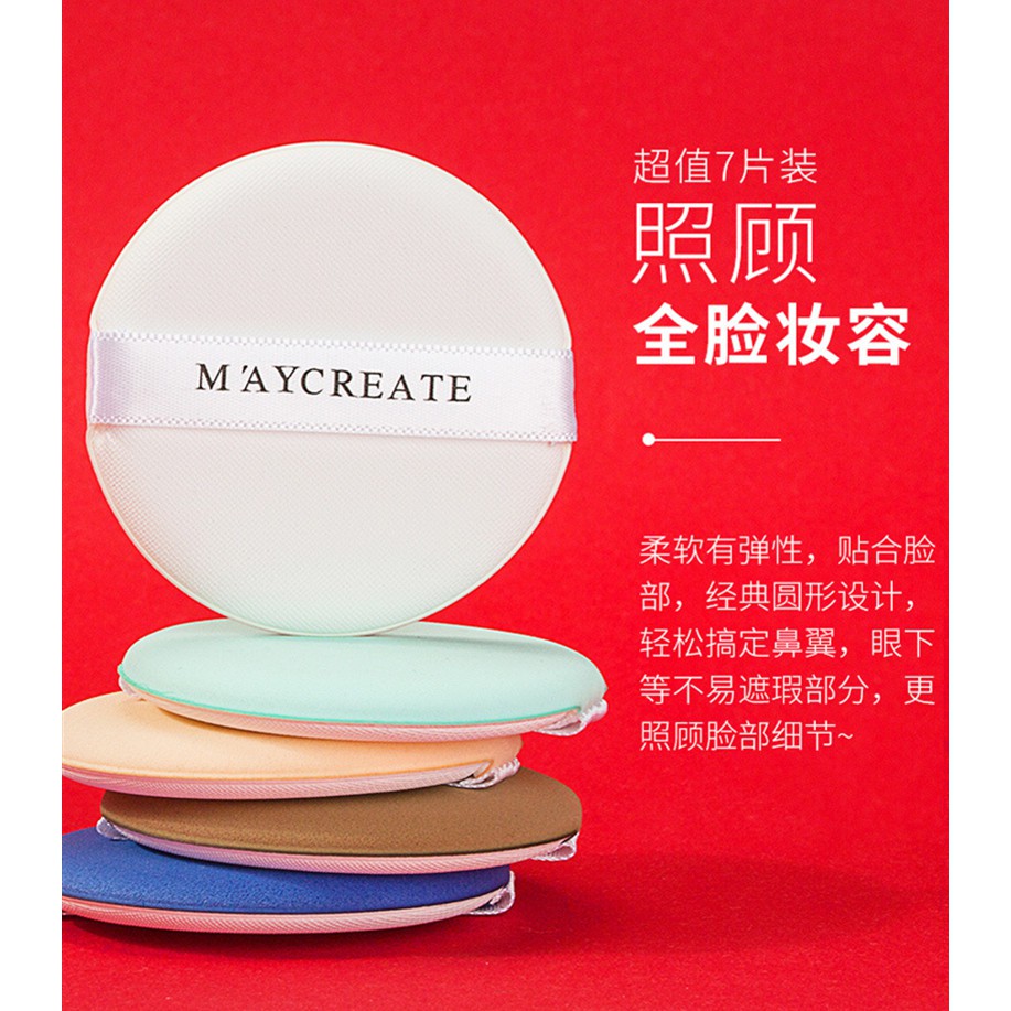 (Hàng Mới Về) Set 7 Mút Trang Điểm Thương Hiệu Maycreate Chất Lượng Cao | BigBuy360 - bigbuy360.vn