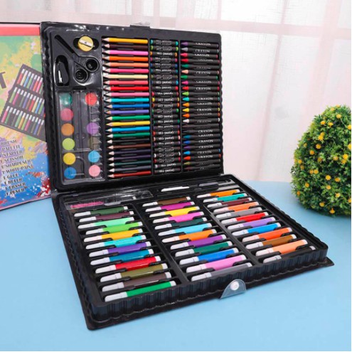 [ GIÁ SẬP SÀN ] Hộp bút màu 150 chi tiết cho bé- Hộp bút vẽ cho bé